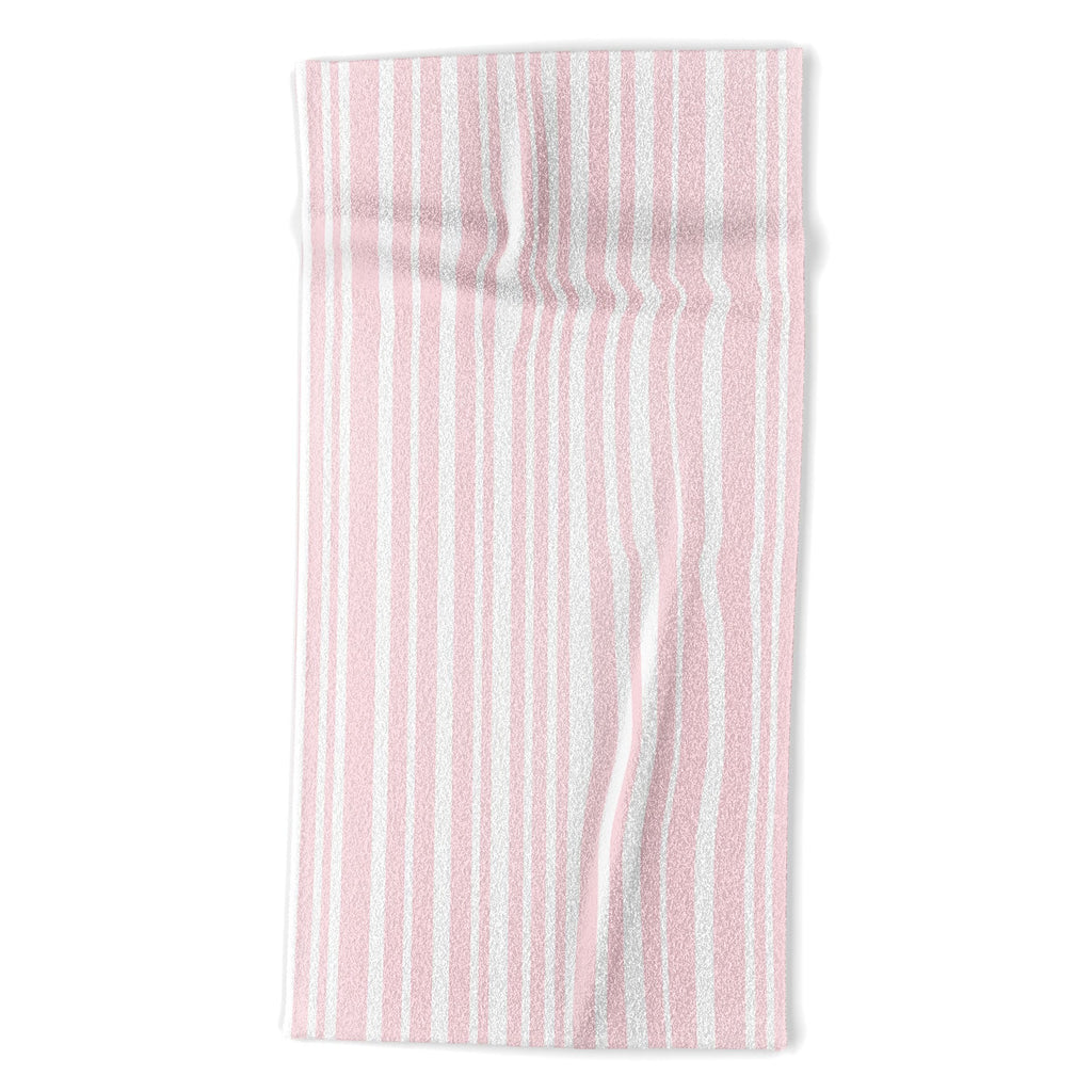 Lisa Argyropoulos Soft Blush Stripes Beach Towel