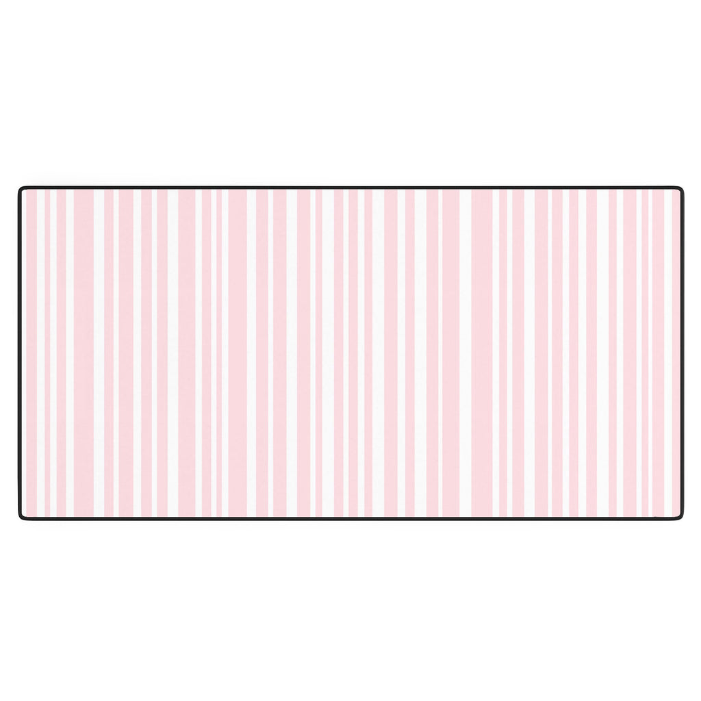 Lisa Argyropoulos Soft Blush Stripes Desk Mat