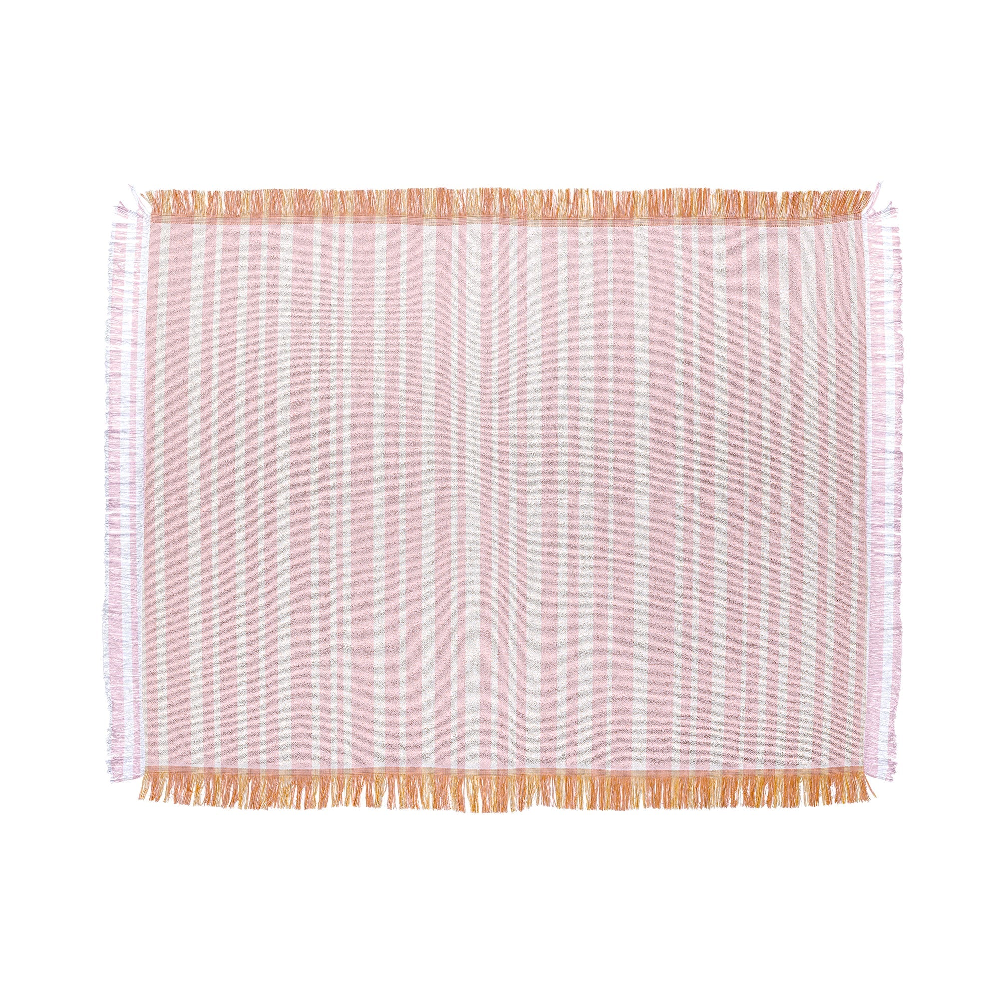 Lisa Argyropoulos Soft Blush Stripes Throw Blanket