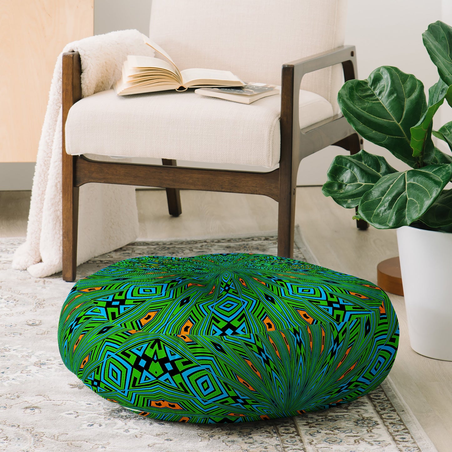 Lisa Argyropoulos Urban Aztec Floor Pillow Round