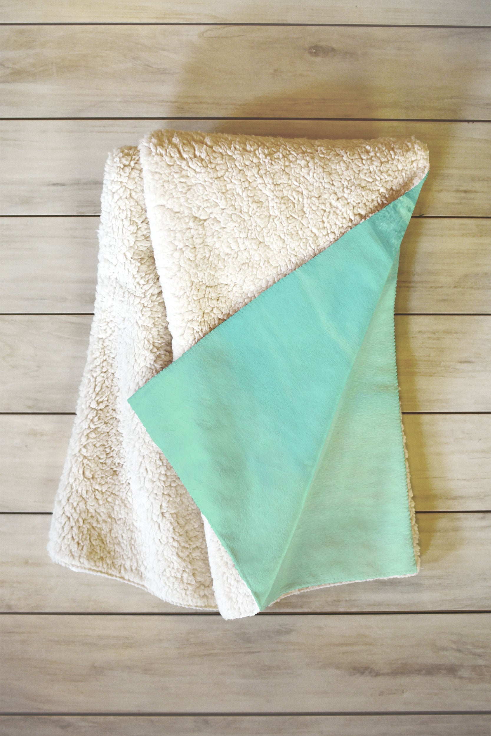 Lisa Argyropoulos Where Ocean Meets Sky Fleece Throw Blanket