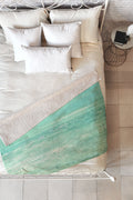 Lisa Argyropoulos Where Ocean Meets Sky Fleece Throw Blanket