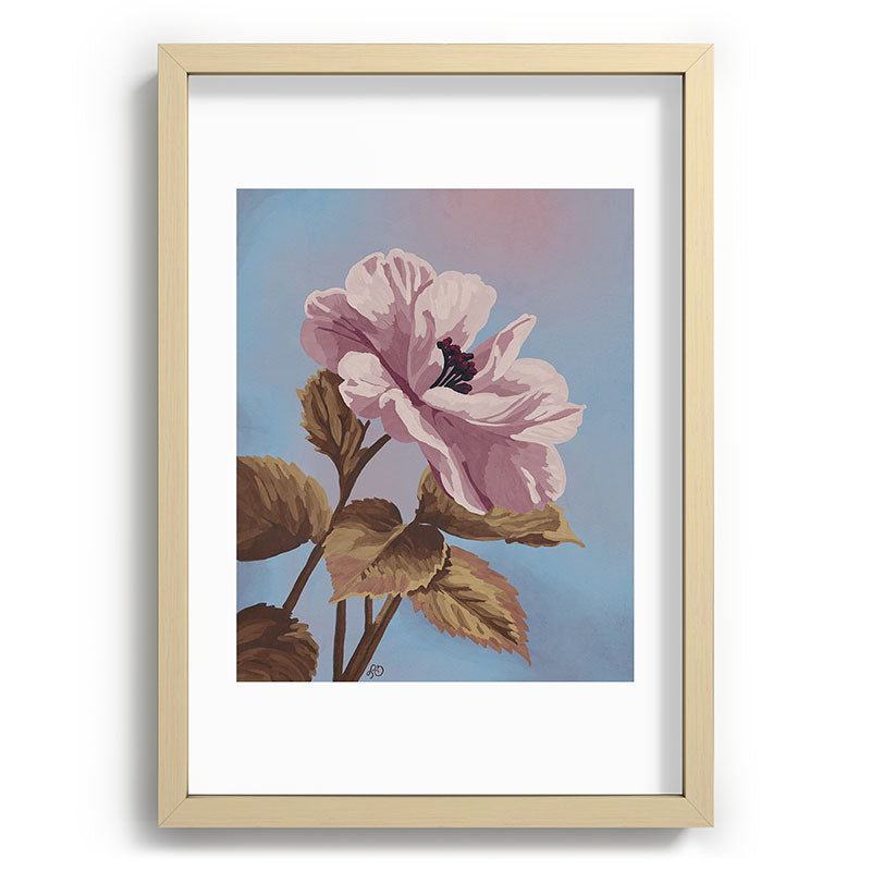 Lisa D Art Designs Vintage Begonia Botanical Recessed Framing Rectangle