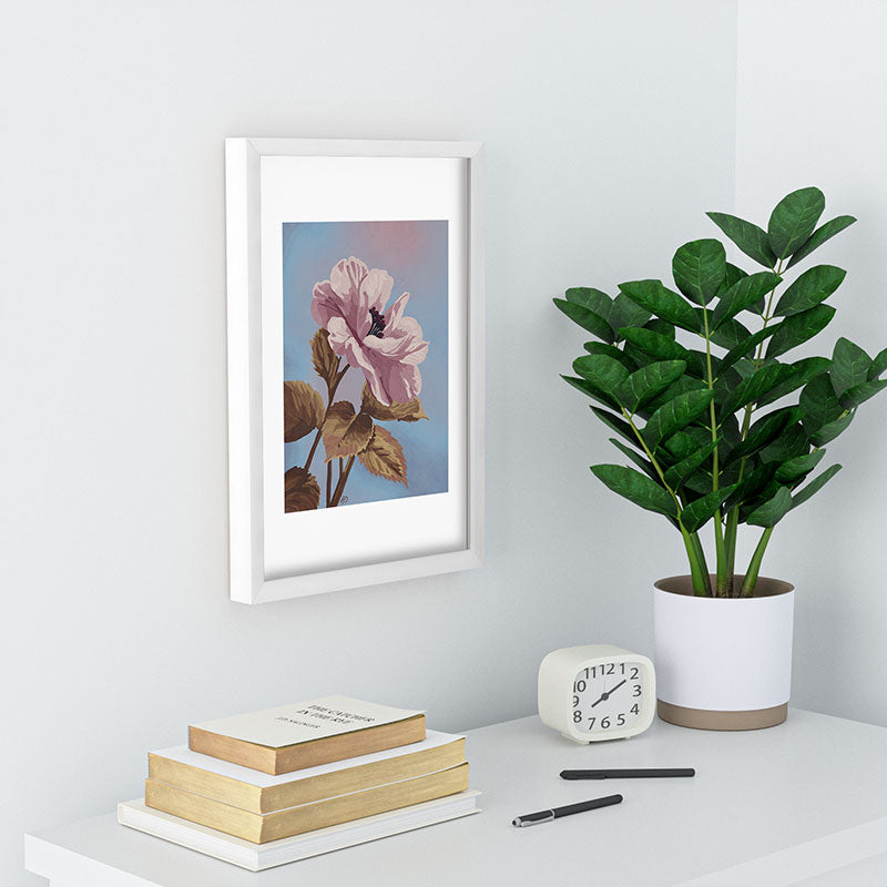 Lisa D Art Designs Vintage Begonia Botanical Recessed Framing Rectangle