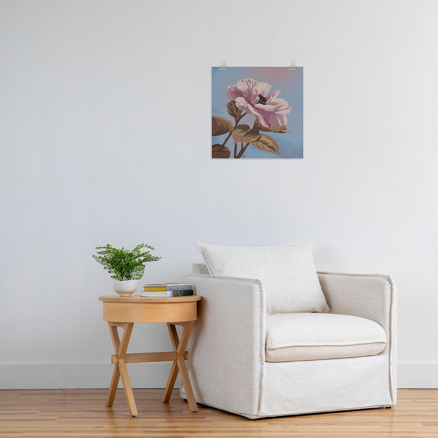 Lisa D Art Designs Vintage Begonia Botanical Art Print