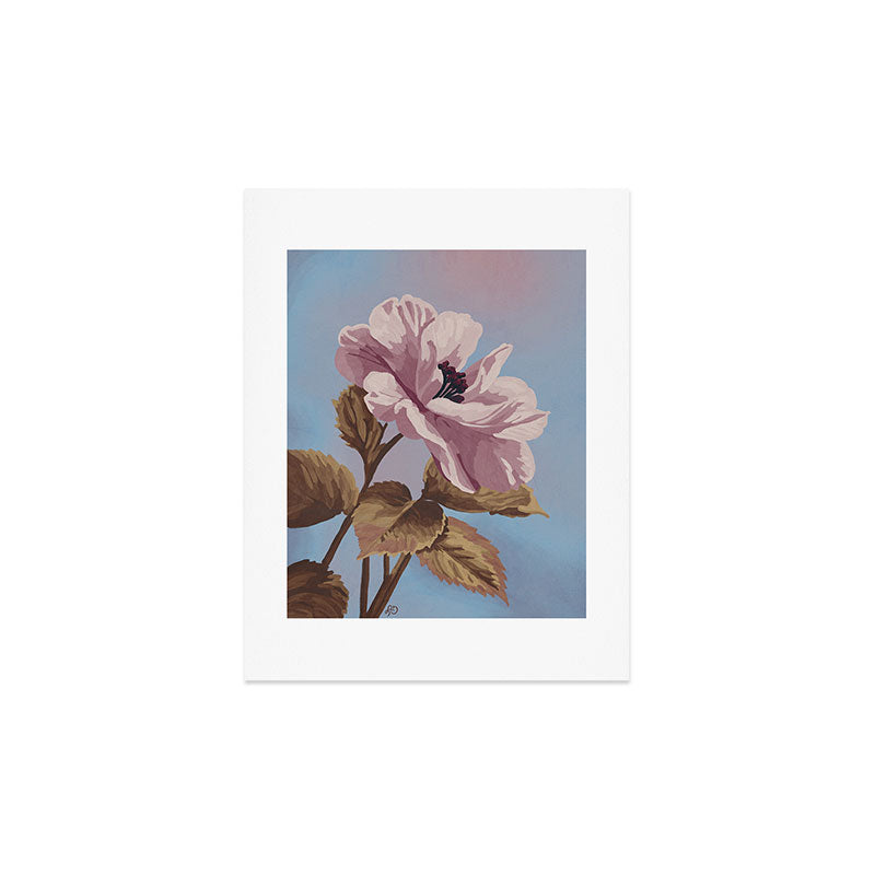 Lisa D Art Designs Vintage Begonia Botanical Art Print