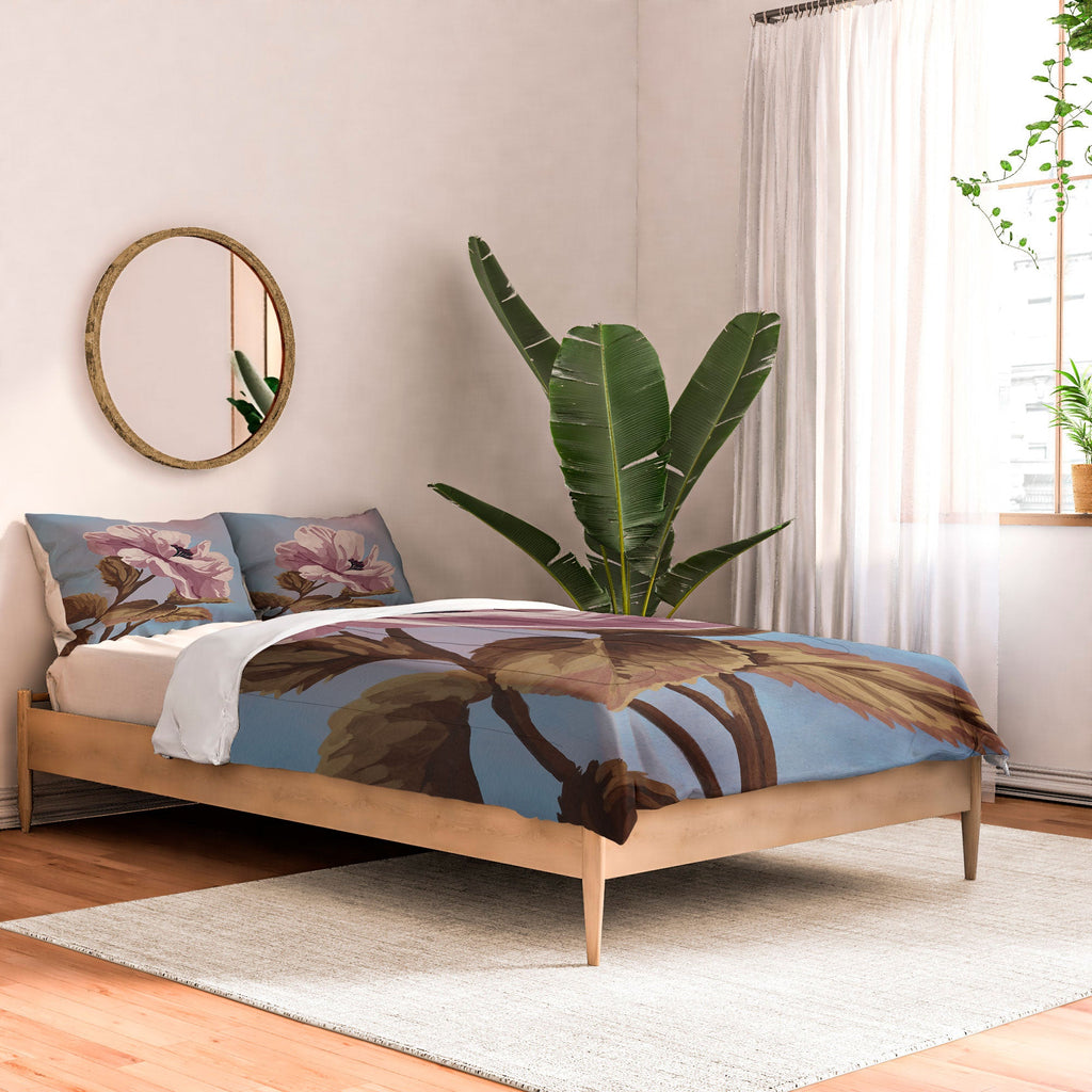Lisa D Art Designs Vintage Begonia Botanical Comforter