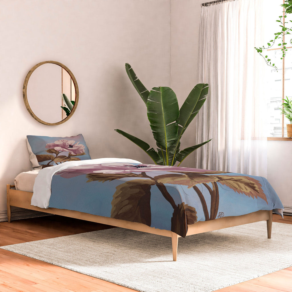 Lisa D Art Designs Vintage Begonia Botanical Comforter