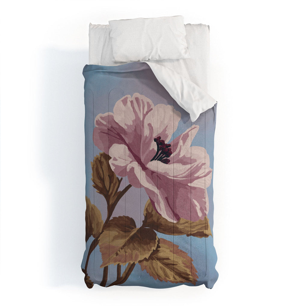 Lisa D Art Designs Vintage Begonia Botanical Comforter