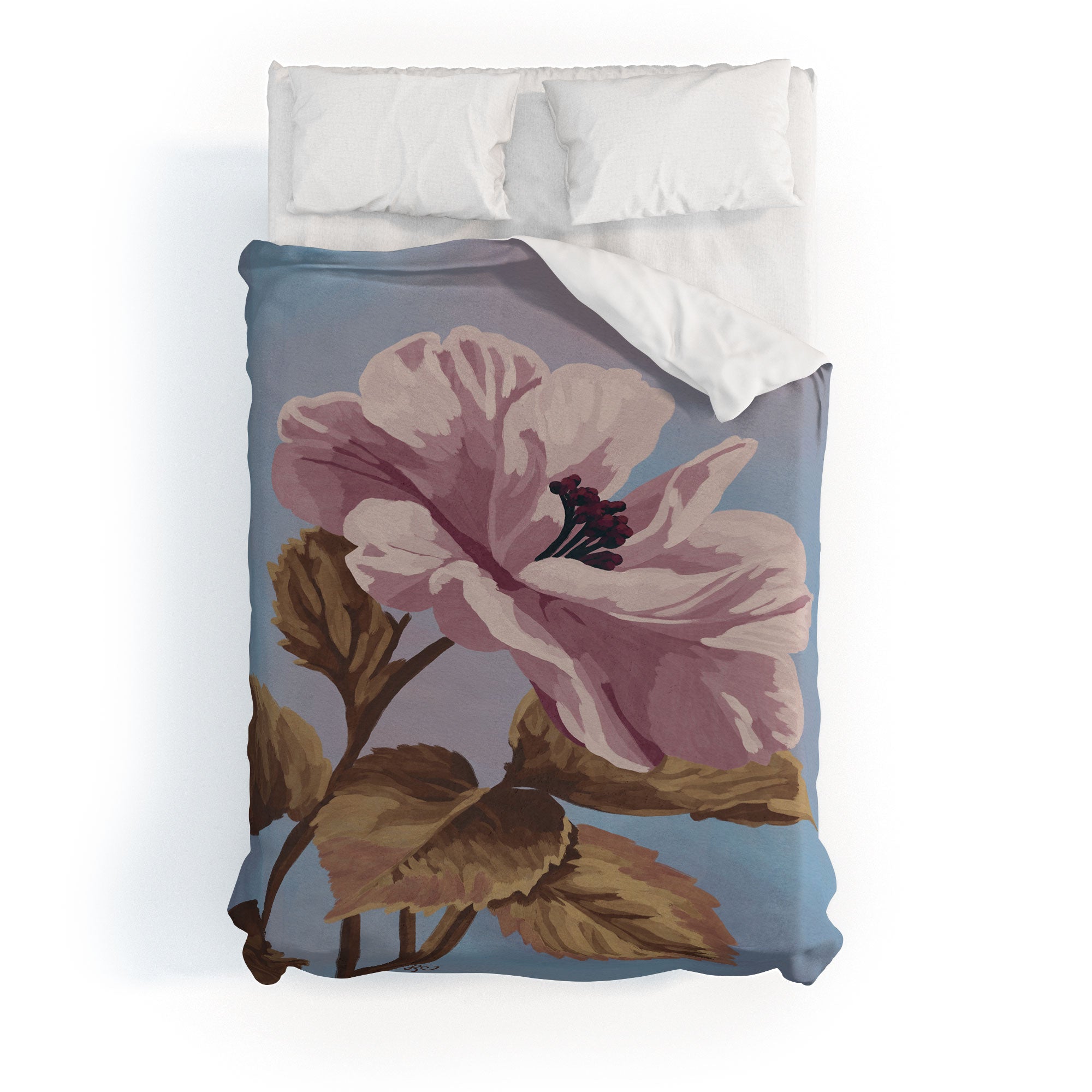 Lisa D Art Designs Vintage Begonia Botanical Duvet Cover