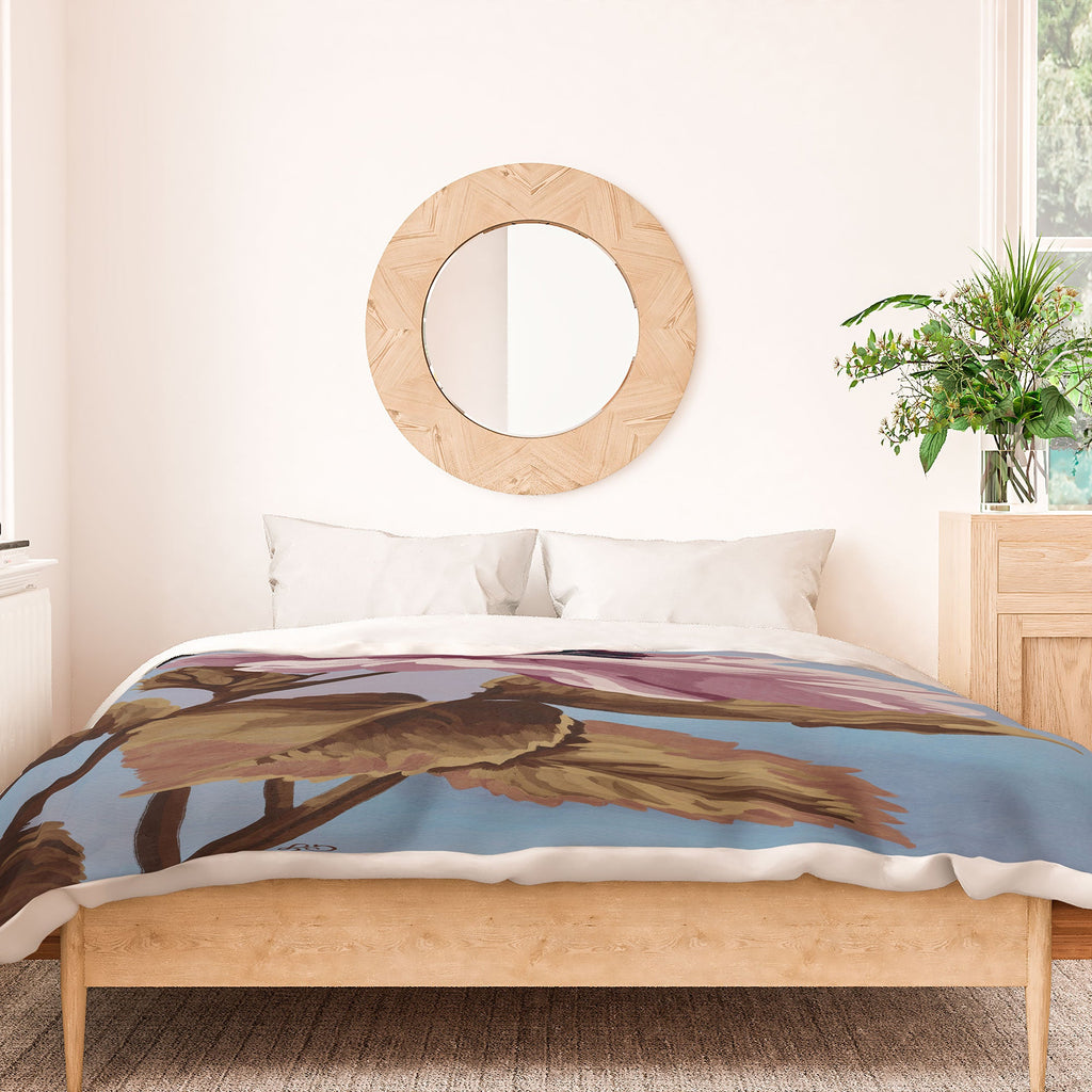 Lisa D Art Designs Vintage Begonia Botanical Duvet Cover