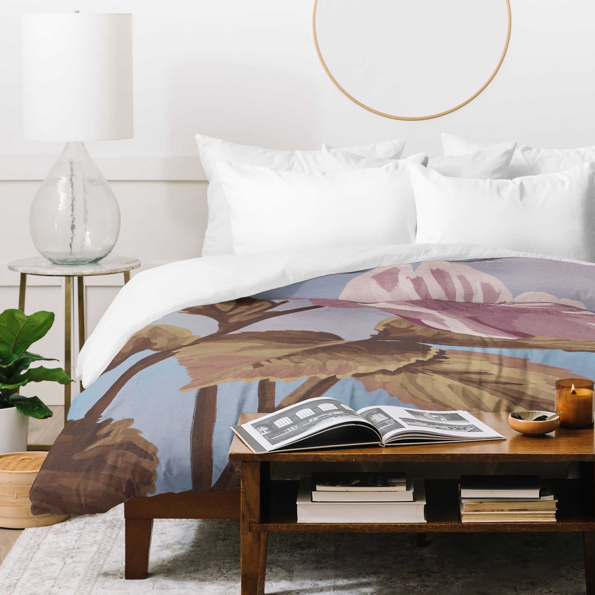 Lisa D Art Designs Vintage Begonia Botanical Duvet Cover