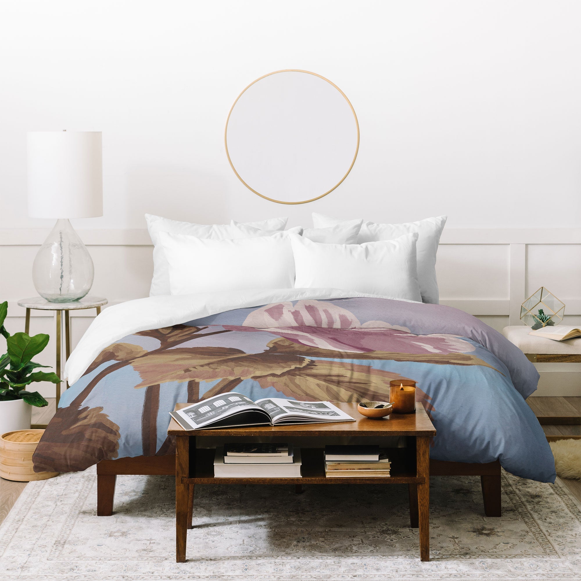 Lisa D Art Designs Vintage Begonia Botanical Duvet Cover
