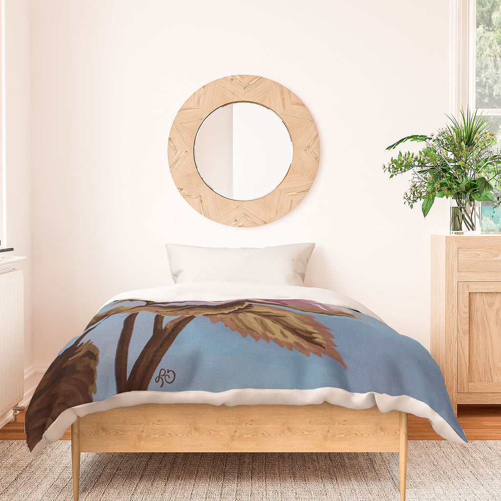 Lisa D Art Designs Vintage Begonia Botanical Duvet Cover