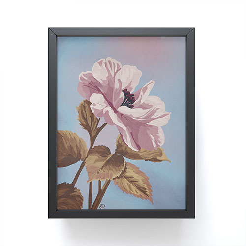Lisa D Art Designs Vintage Begonia Botanical Framed Mini Art Print