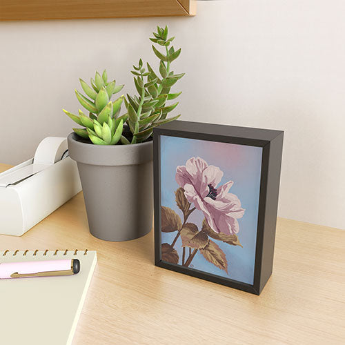 Lisa D Art Designs Vintage Begonia Botanical Framed Mini Art Print