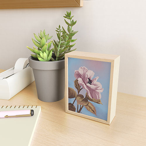 Lisa D Art Designs Vintage Begonia Botanical Framed Mini Art Print