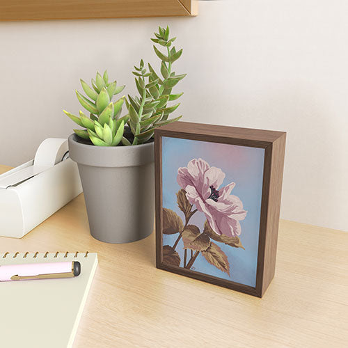 Lisa D Art Designs Vintage Begonia Botanical Framed Mini Art Print