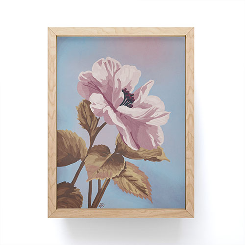 Lisa D Art Designs Vintage Begonia Botanical Framed Mini Art Print