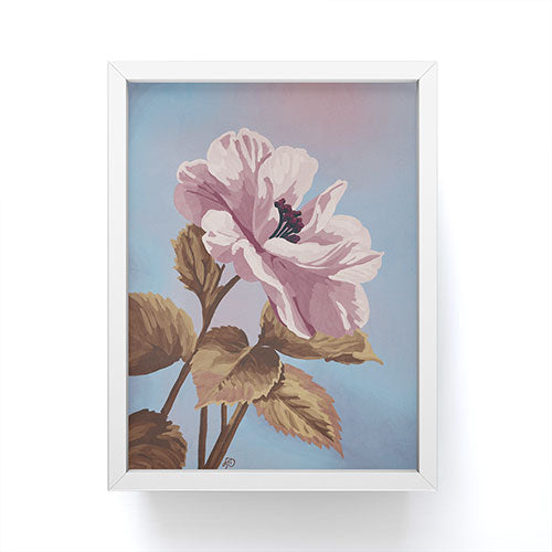 Lisa D Art Designs Vintage Begonia Botanical Framed Mini Art Print