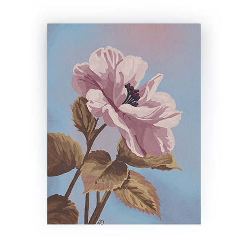 Lisa D Art Designs Vintage Begonia Botanical Mini Art Print