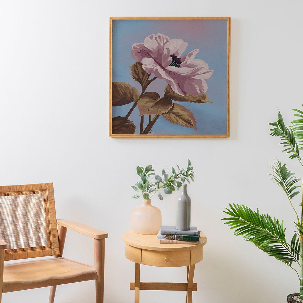 Lisa D Art Designs Vintage Begonia Botanical Framed Wall Art