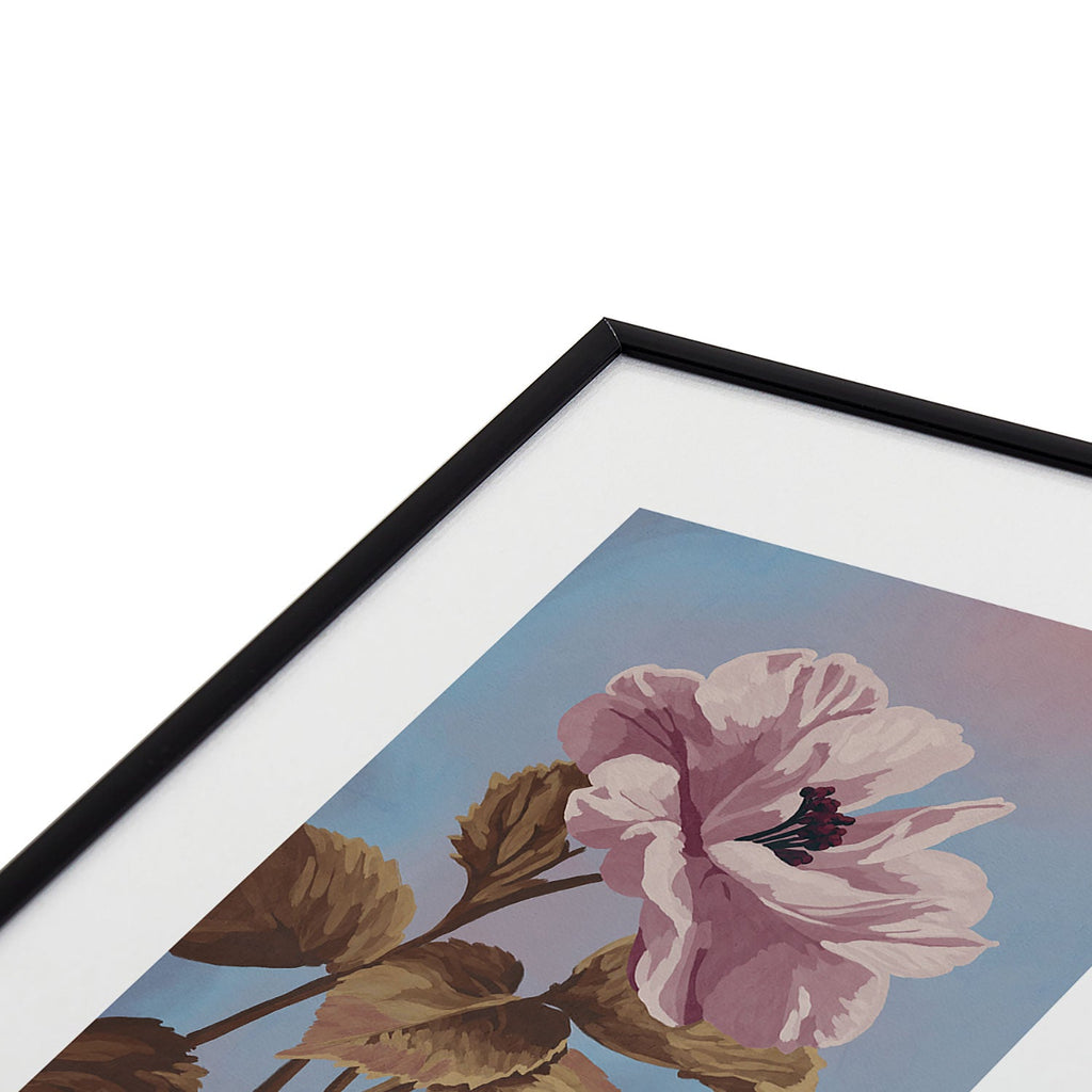 Lisa D Art Designs Vintage Begonia Botanical Metal Framed Art Print