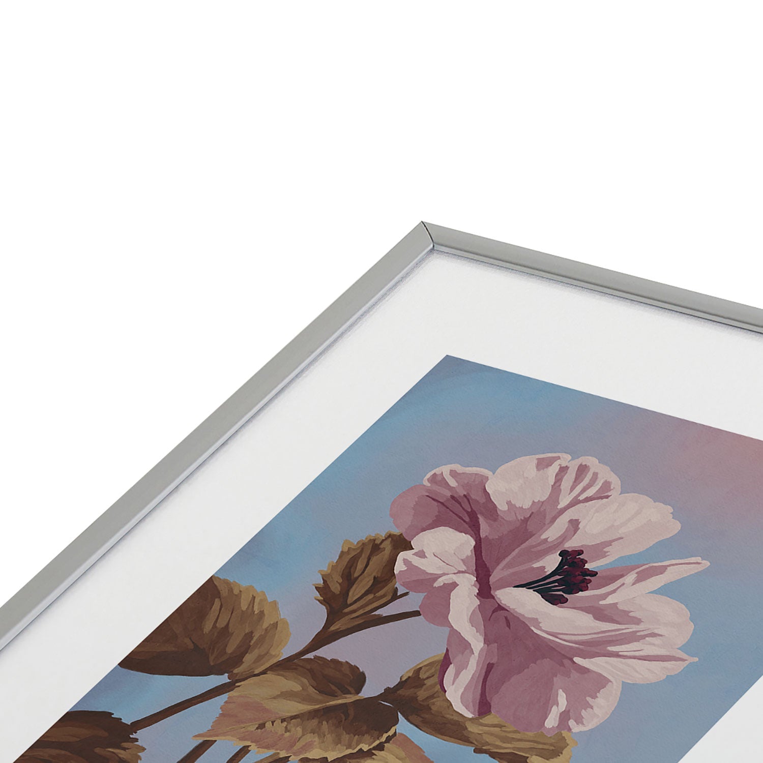 Lisa D Art Designs Vintage Begonia Botanical Metal Framed Art Print