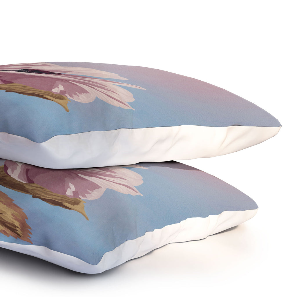 Lisa D Art Designs Vintage Begonia Botanical Pillow Shams