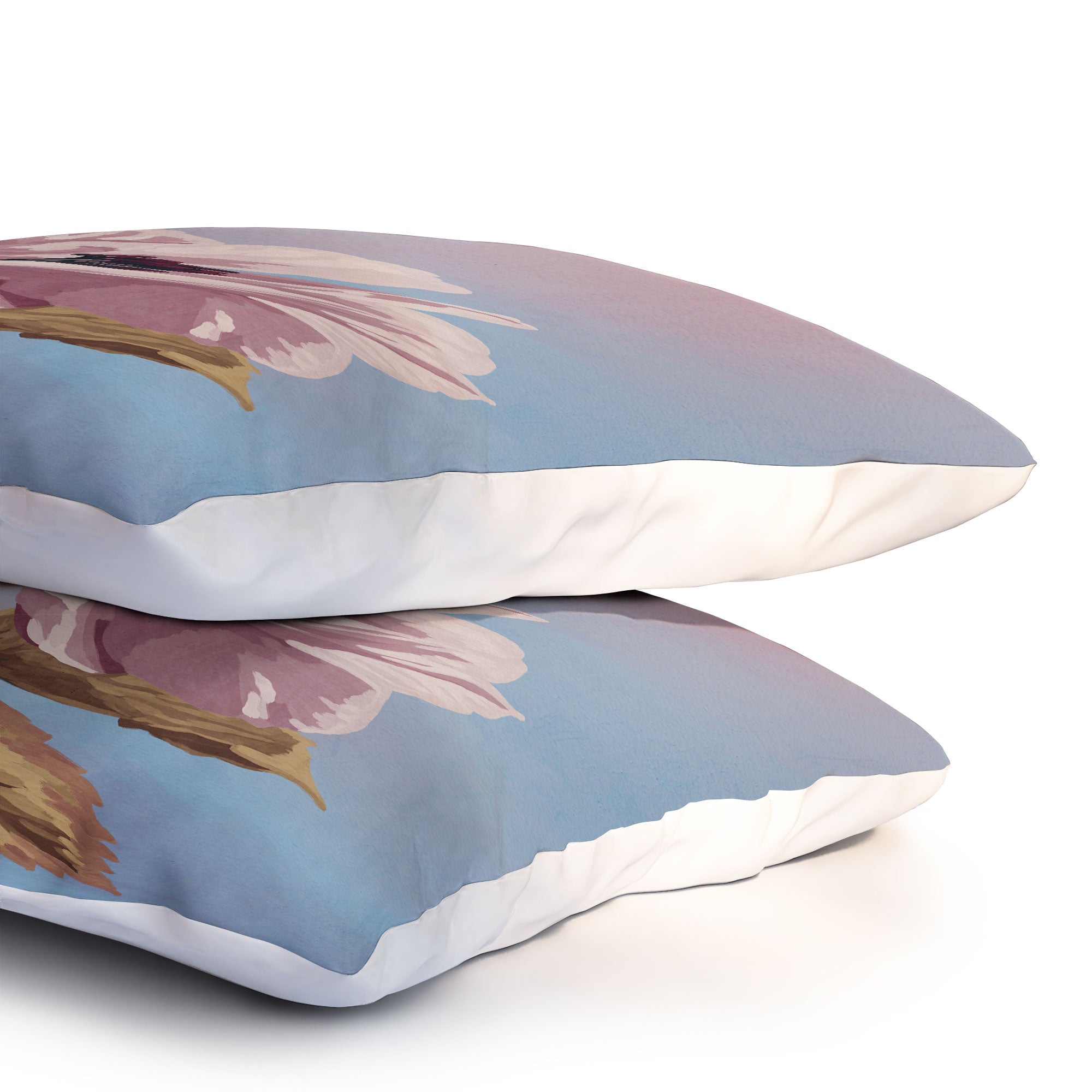 Lisa D Art Designs Vintage Begonia Botanical Pillow Shams