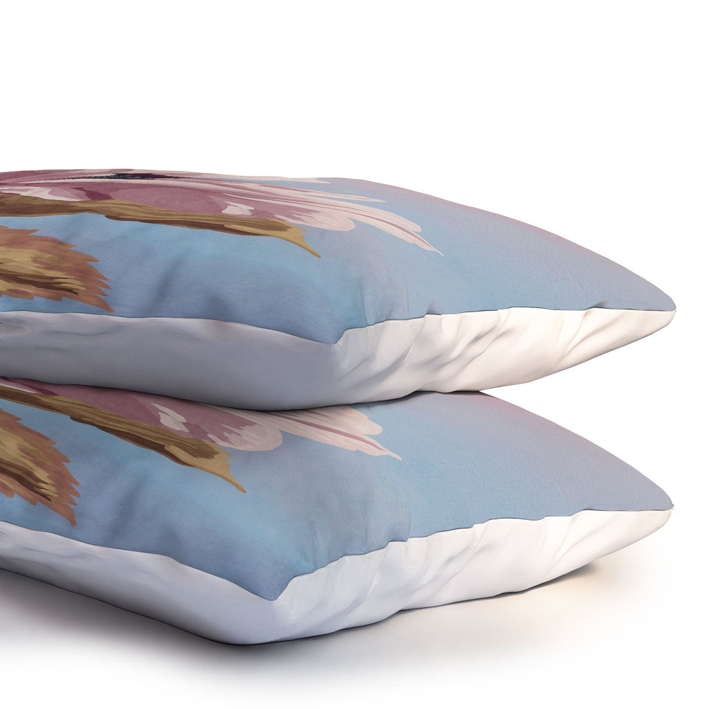 Lisa D Art Designs Vintage Begonia Botanical Pillow Shams
