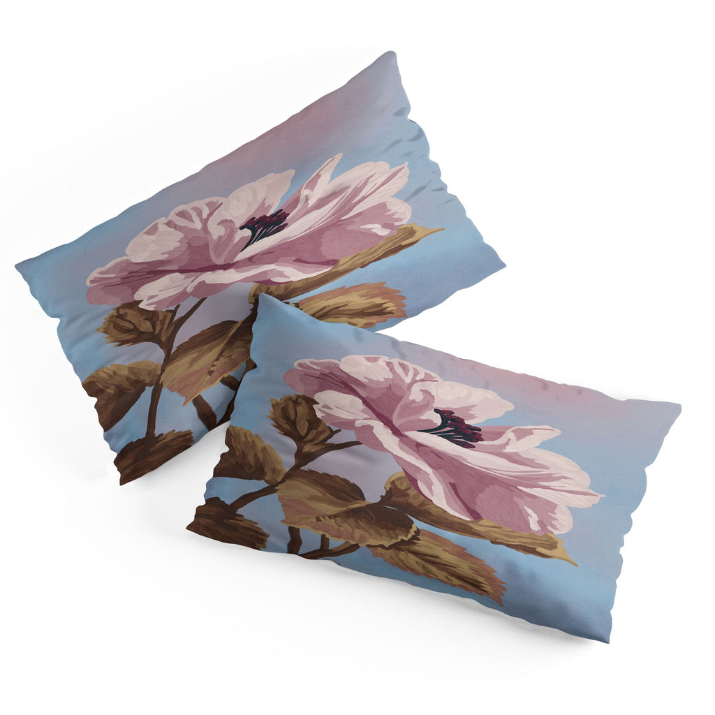 Lisa D Art Designs Vintage Begonia Botanical Pillow Shams