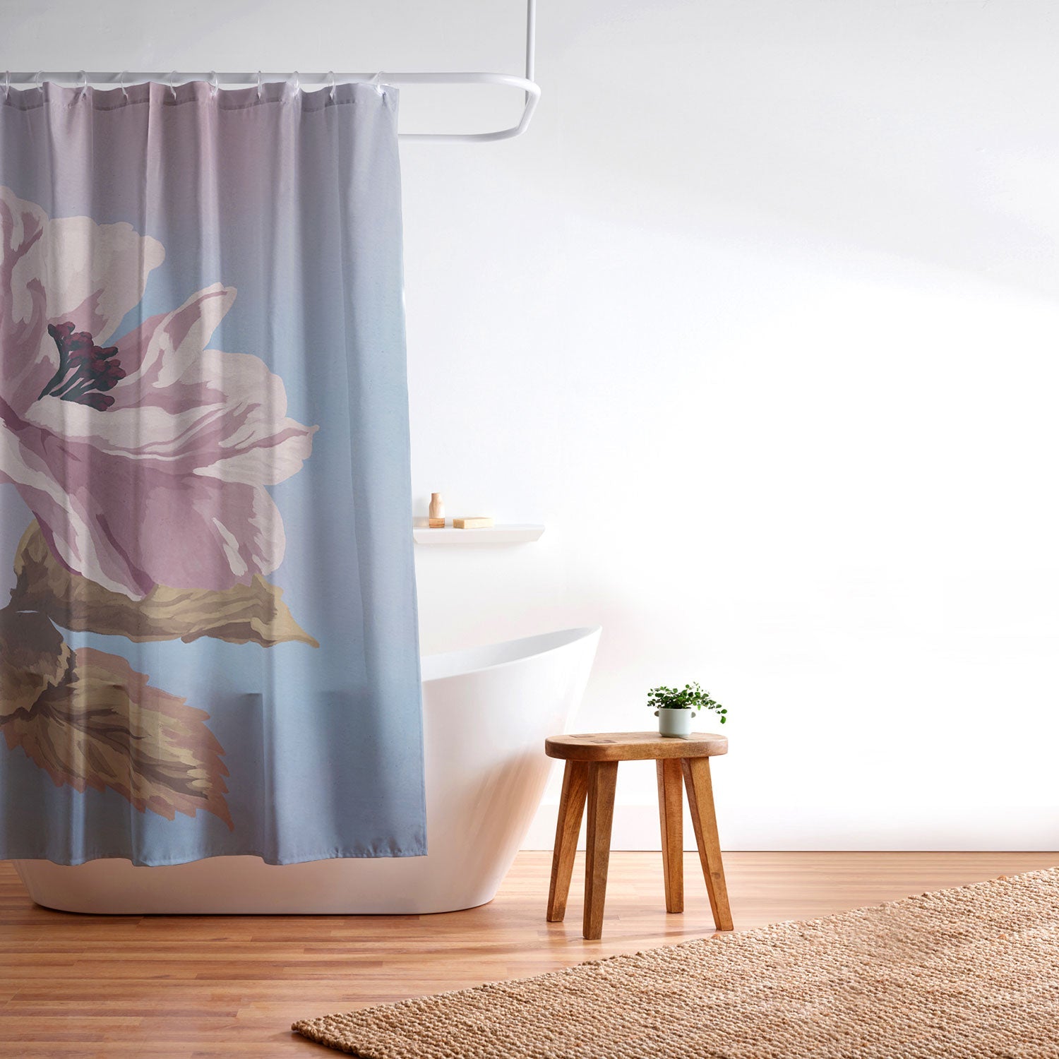 Lisa D Art Designs Vintage Begonia Botanical Shower Curtain
