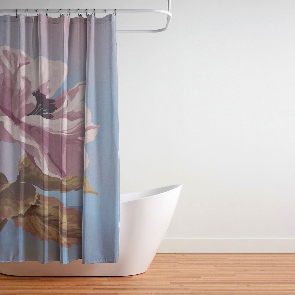 Lisa D Art Designs Vintage Begonia Botanical Shower Curtain