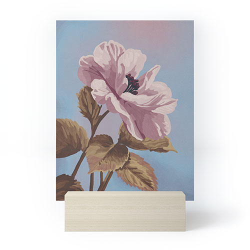 Lisa D Art Designs Vintage Begonia Botanical Mini Art Print