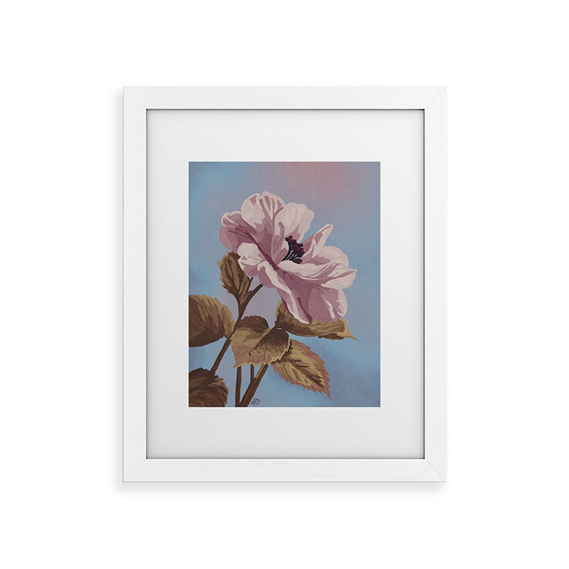 Lisa D Art Designs Vintage Begonia Botanical Framed Art Print