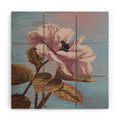 Lisa D Art Designs Vintage Begonia Botanical Wood Wall Mural