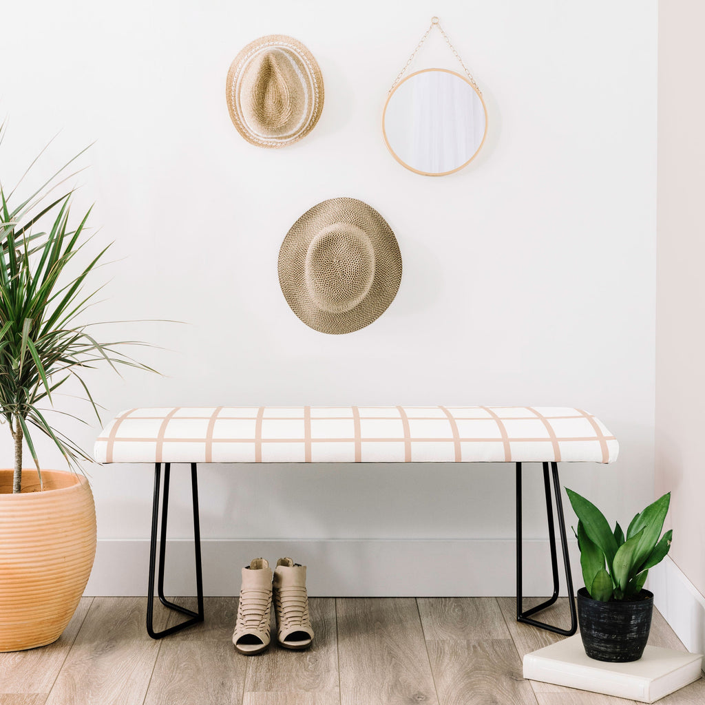 Little Arrow Design Co blush grid Bench