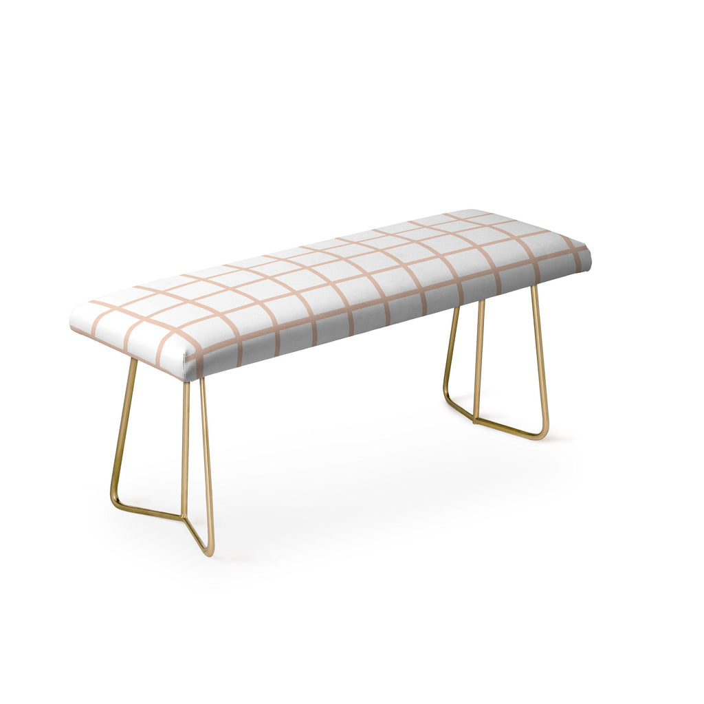Little Arrow Design Co blush grid Bench