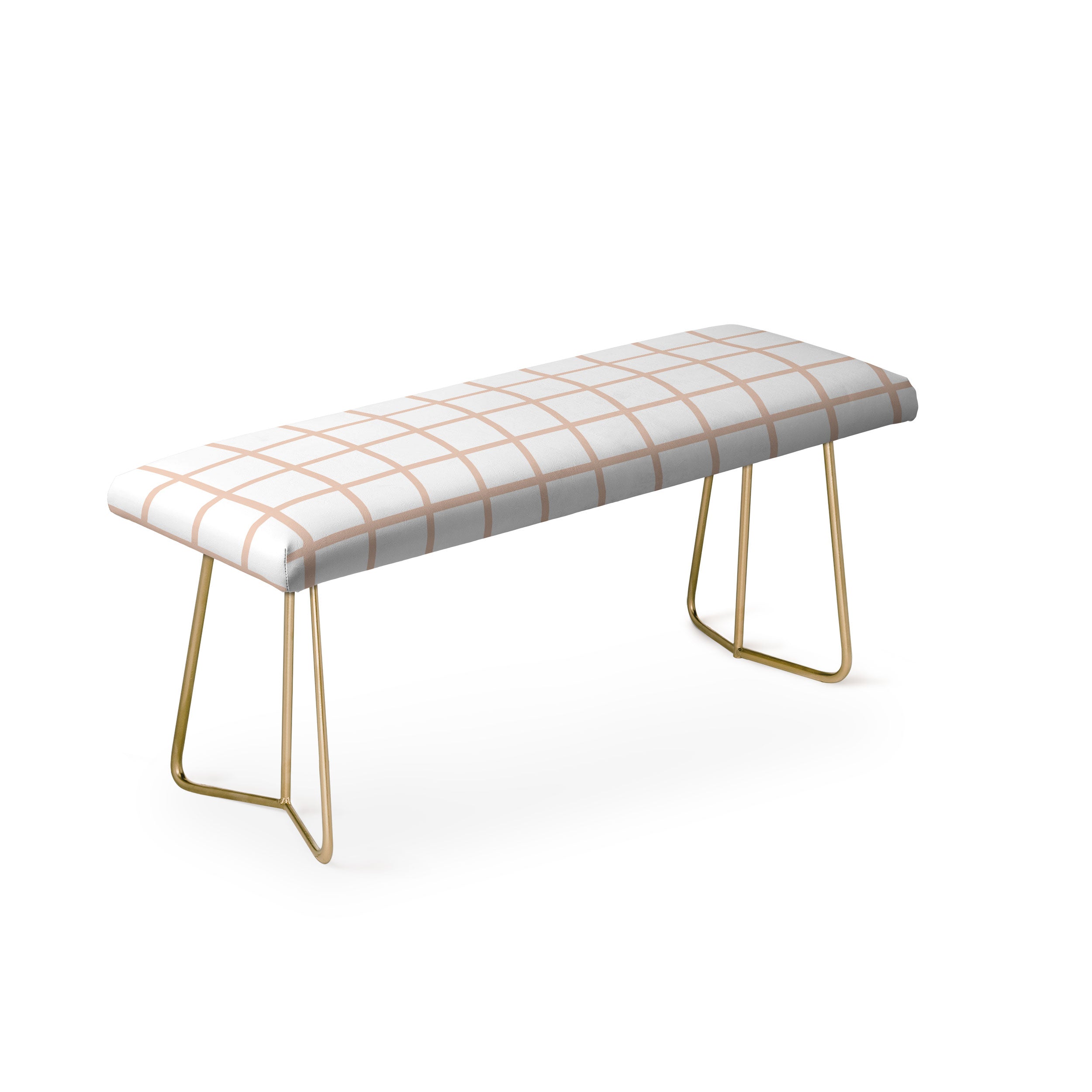 Little Arrow Design Co blush grid Bench