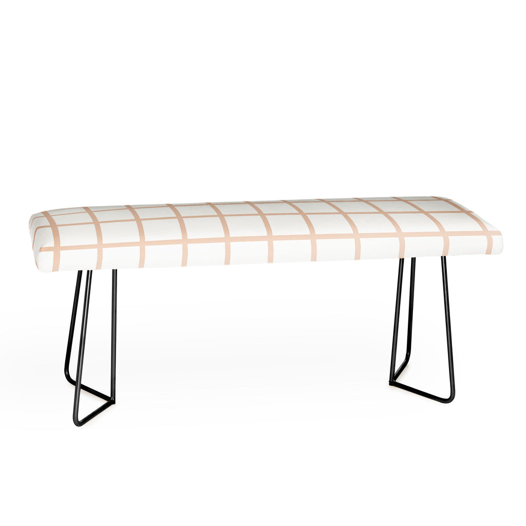 Little Arrow Design Co blush grid Bench