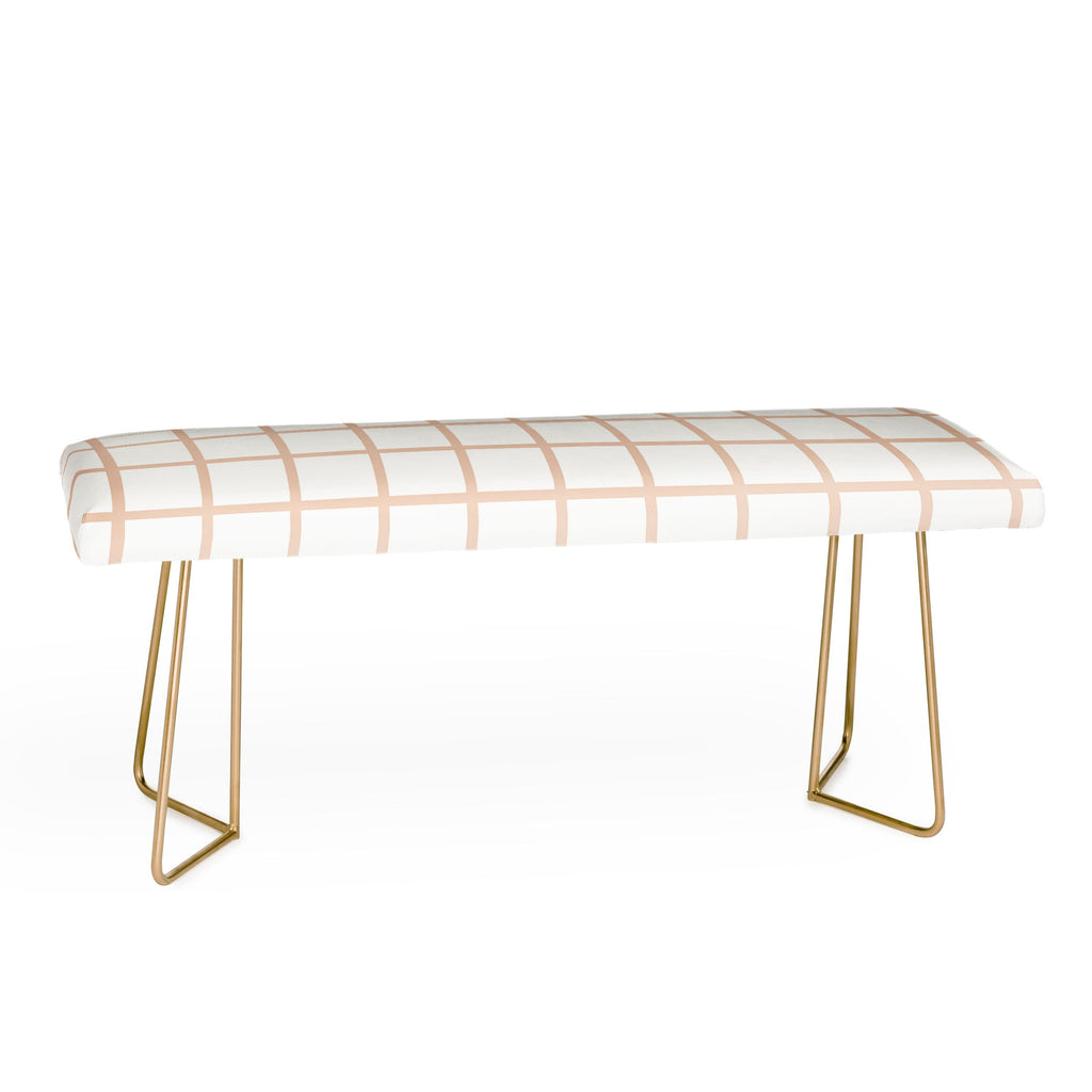 Little Arrow Design Co blush grid Bench
