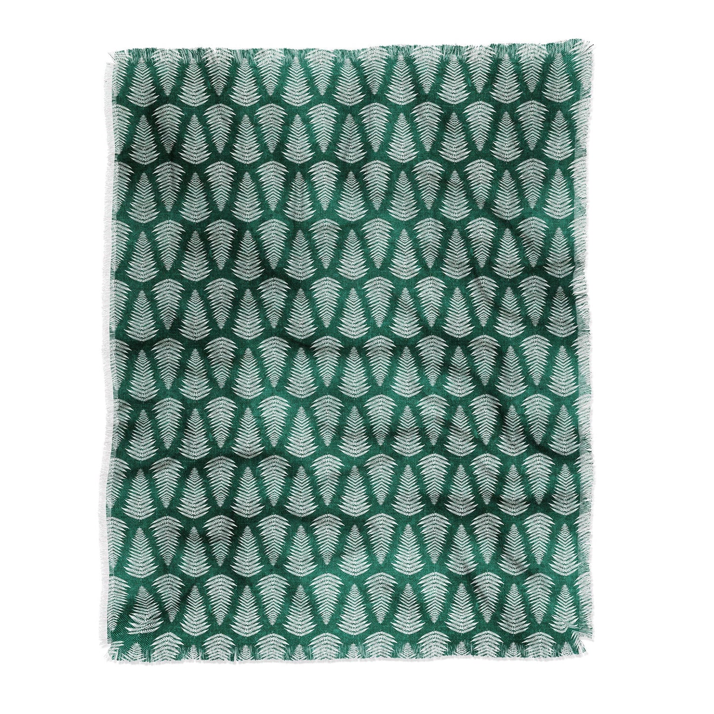 Little Arrow Design Co fern on forest Throw Blanket
