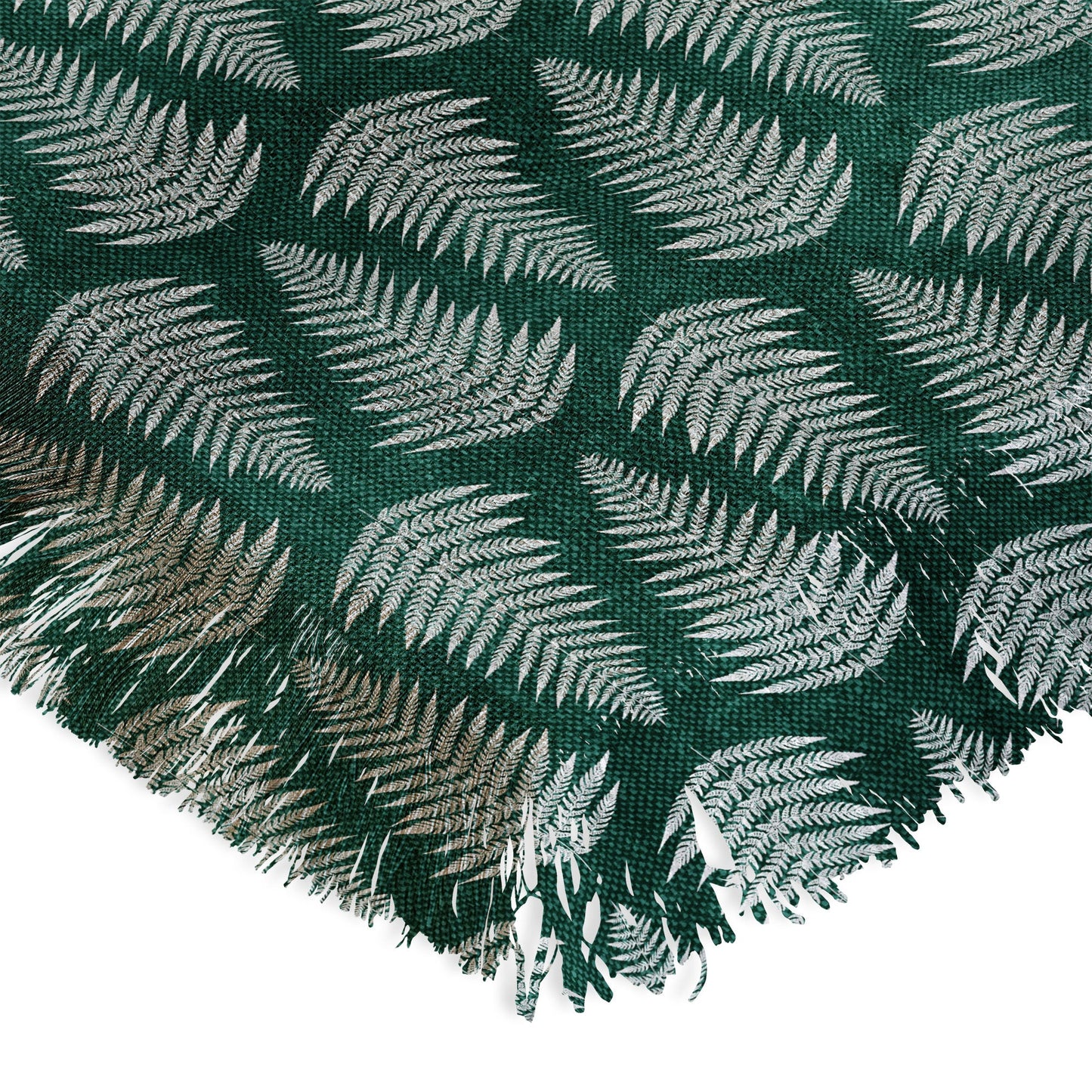 Little Arrow Design Co fern on forest Throw Blanket