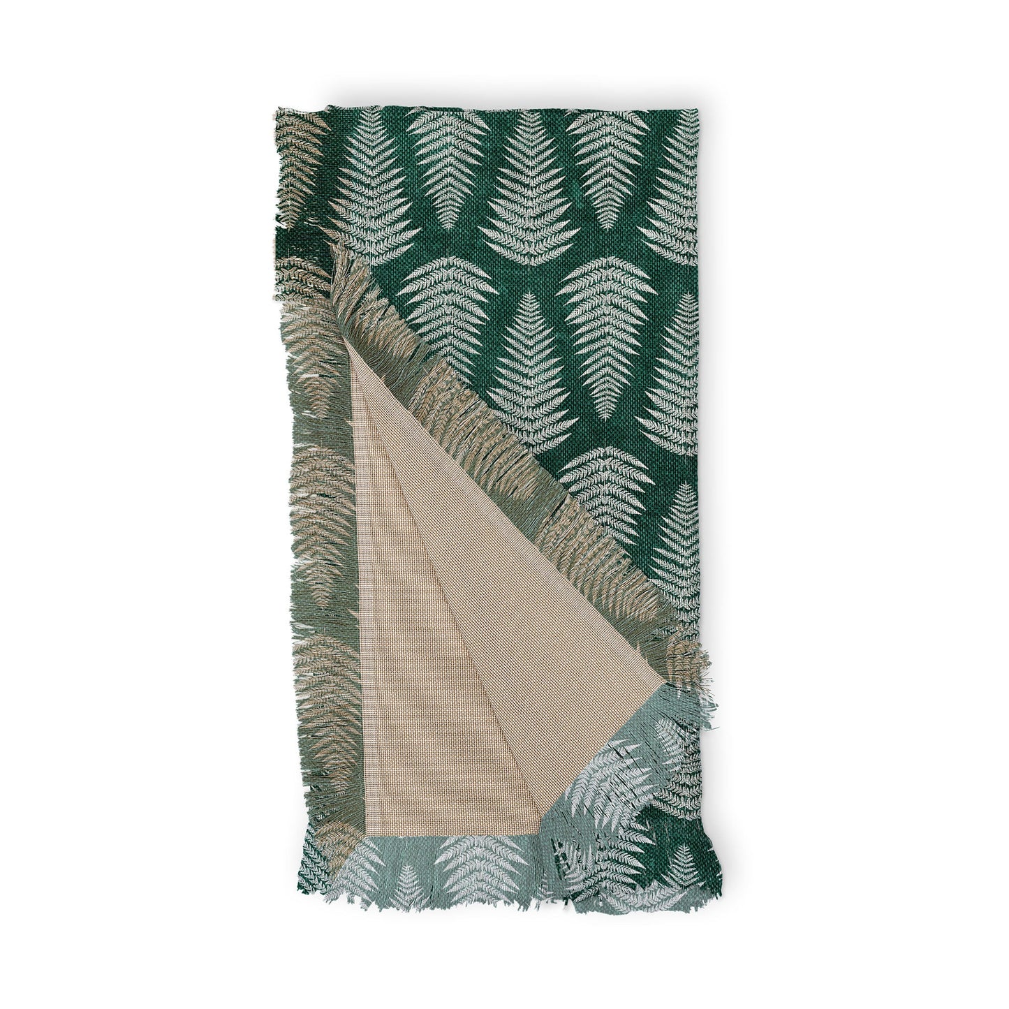 Little Arrow Design Co fern on forest Throw Blanket