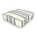 Little Arrow Design Co oceania vertical stripes navy Outdoor Floor Cushion