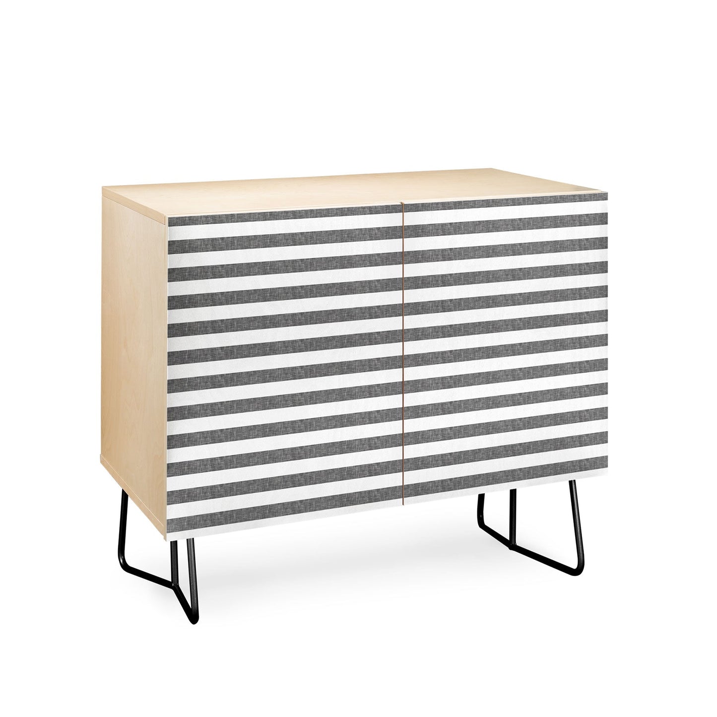 Little Arrow Design Co Stripes in Grey Credenza