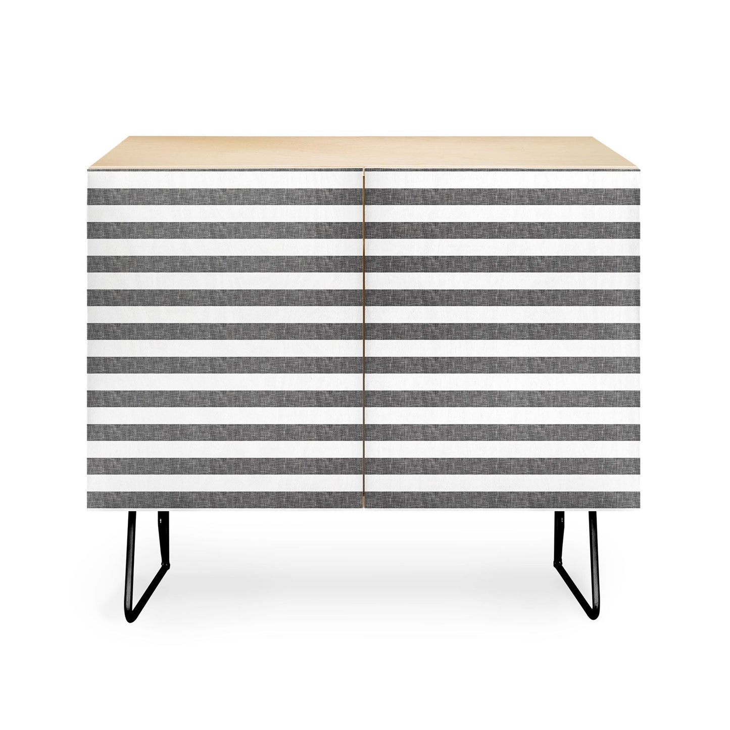 Little Arrow Design Co Stripes in Grey Credenza