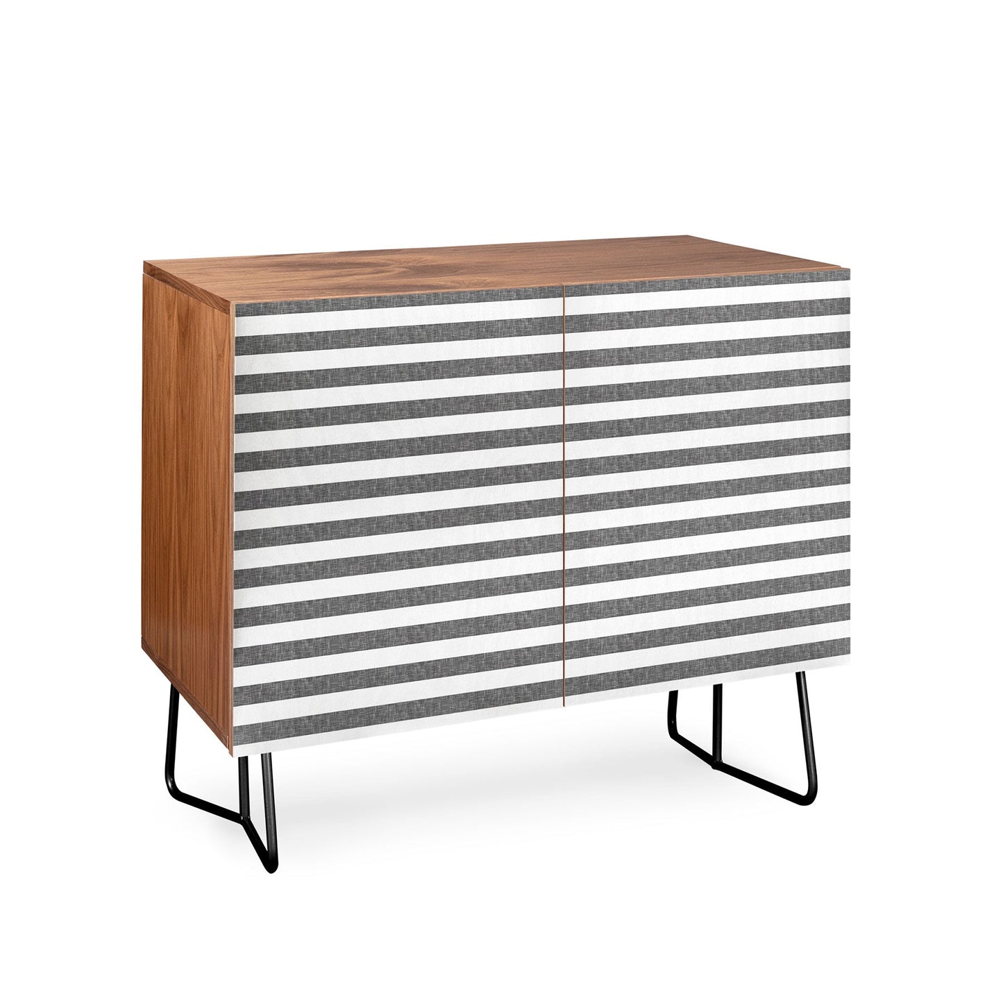 Little Arrow Design Co Stripes in Grey Credenza