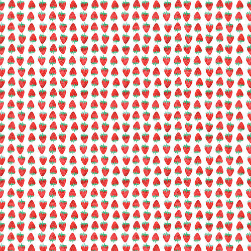 Little Arrow Design Co summer strawberries Shower Curtain
